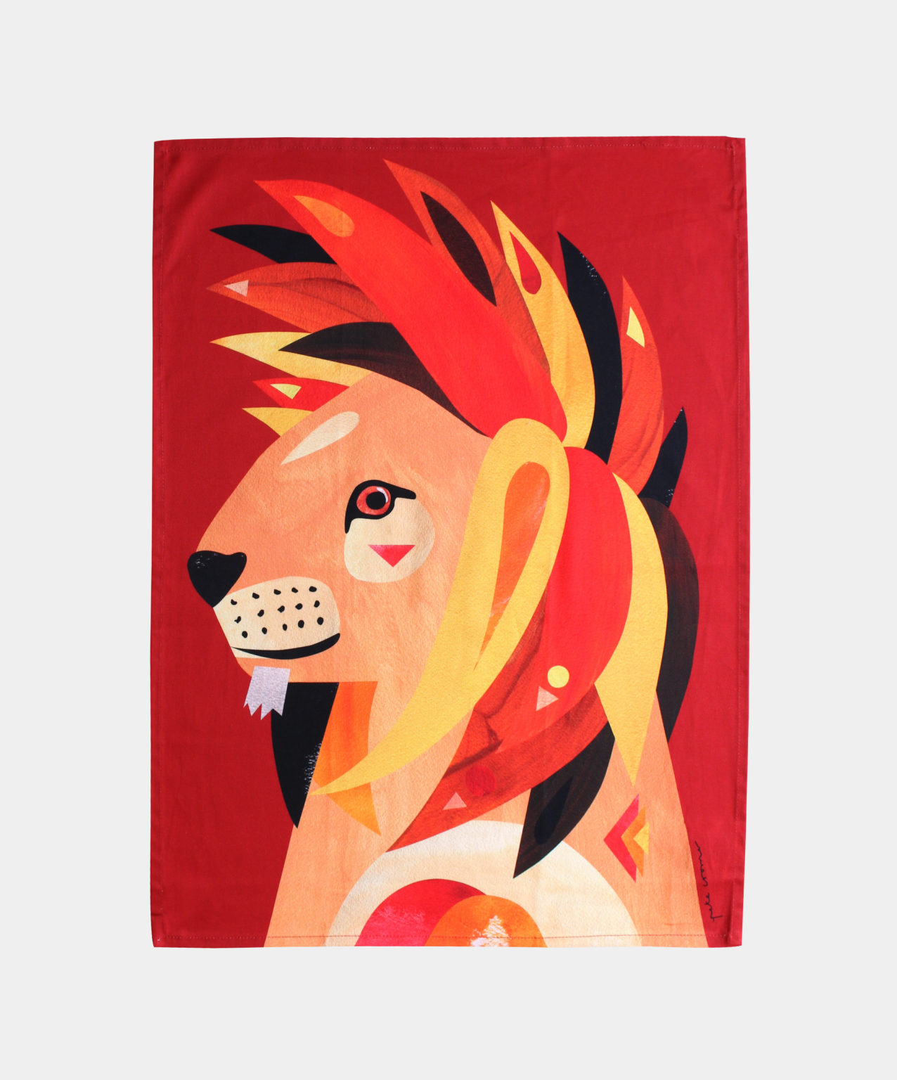 Lion Tea Towel - Pete Cromer
