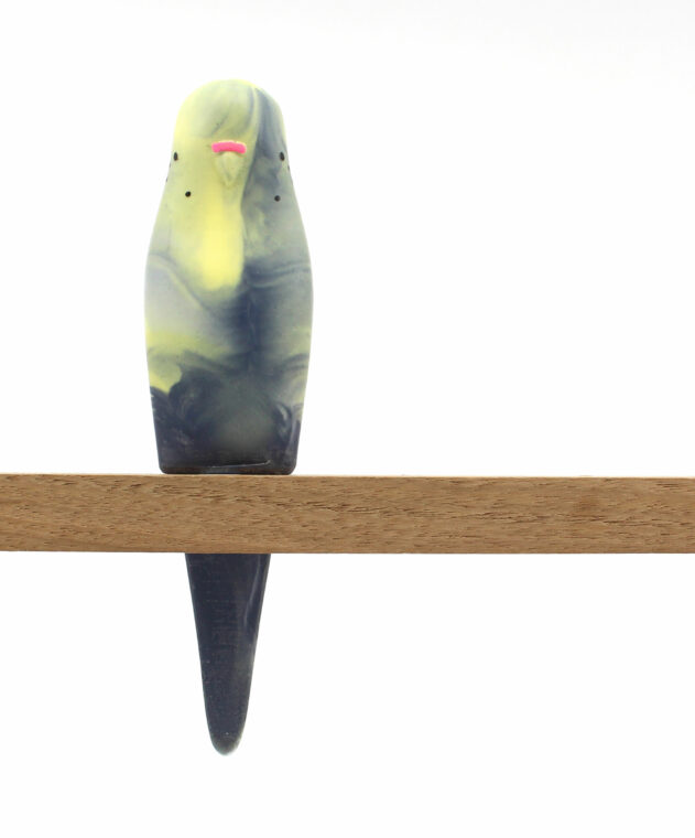 Resin Budgerigar Sculpture - Pete Cromer